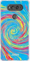 LG V20 Hoesje Transparant TPU Case - Swirl Tie Dye #ffffff