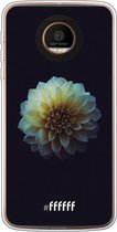 Motorola Moto Z Force Hoesje Transparant TPU Case - Just a Perfect Flower #ffffff