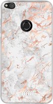 Huawei P8 Lite (2017) Hoesje Transparant TPU Case - Peachy Marble #ffffff
