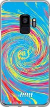 Samsung Galaxy S9 Hoesje Transparant TPU Case - Swirl Tie Dye #ffffff