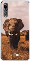 Huawei P20 Pro Hoesje Transparant TPU Case - Elephants #ffffff