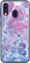 Samsung Galaxy A40 Hoesje Transparant TPU Case - Liquid Amethyst #ffffff