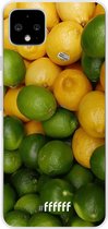 Google Pixel 4 XL Hoesje Transparant TPU Case - Lemon & Lime #ffffff