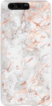 Honor 9 Hoesje Transparant TPU Case - Peachy Marble #ffffff