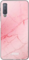 Samsung Galaxy A7 (2018) Hoesje Transparant TPU Case - Coral Marble #ffffff