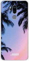 LG G7 ThinQ Hoesje Transparant TPU Case - Sunset Palms #ffffff