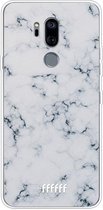 LG G7 ThinQ Hoesje Transparant TPU Case - Classic Marble #ffffff