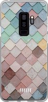 Samsung Galaxy S9 Plus Hoesje Transparant TPU Case - Colour Tiles #ffffff