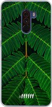 Xiaomi Pocophone F1 Hoesje Transparant TPU Case - Symmetric Plants #ffffff