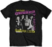 The Clash Heren Tshirt -2XL- London Calling Japan Photo Zwart
