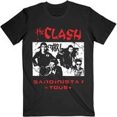 The Clash Heren Tshirt -S- Sandanista Zwart