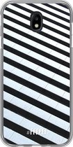 Samsung Galaxy J7 (2017) Hoesje Transparant TPU Case - Mono Tiles #ffffff