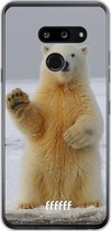 LG G8 ThinQ Hoesje Transparant TPU Case - Polar Bear #ffffff