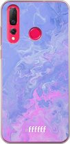 Huawei P30 Lite Hoesje Transparant TPU Case - Purple and Pink Water #ffffff