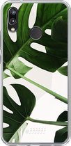 Huawei P20 Lite (2018) Hoesje Transparant TPU Case - Tropical Plants #ffffff