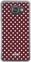 Samsung Galaxy A3 (2016) Hoesje Transparant TPU Case - Burgundy Dots #ffffff