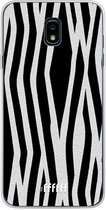 Samsung Galaxy J7 (2018) Hoesje Transparant TPU Case - Zebra Print #ffffff