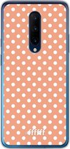 OnePlus 7 Pro Hoesje Transparant TPU Case - Peachy Dots #ffffff