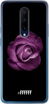 OnePlus 7 Pro Hoesje Transparant TPU Case - Purple Rose #ffffff