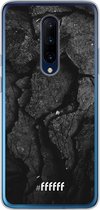 OnePlus 7 Pro Hoesje Transparant TPU Case - Dark Rock Formation #ffffff