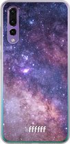 Huawei P30 Hoesje Transparant TPU Case - Galaxy Stars #ffffff