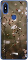 Xiaomi Mi Mix 3 Hoesje Transparant TPU Case - Flower Buds #ffffff