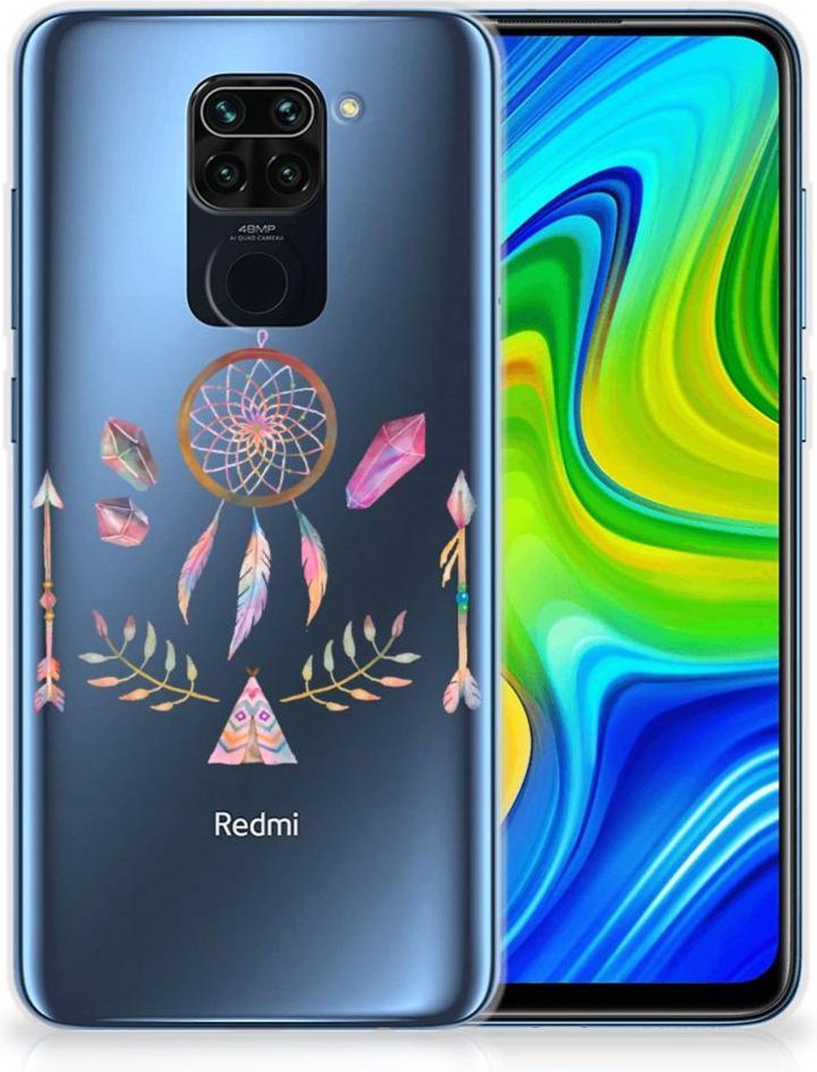 Xiaomi Redmi Note9 Telefoonhoesje met Naam Boho Dreamcatcher
