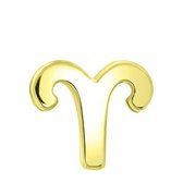 Zilveren hanger goldplated sterrenbeeld - Ram