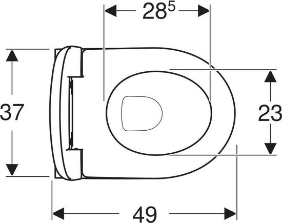 Geberit Renova Compact combipack wandcloset - 49 cm - Geberit