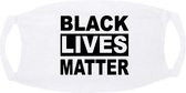 Wit Mondkapje Black Lives Matter