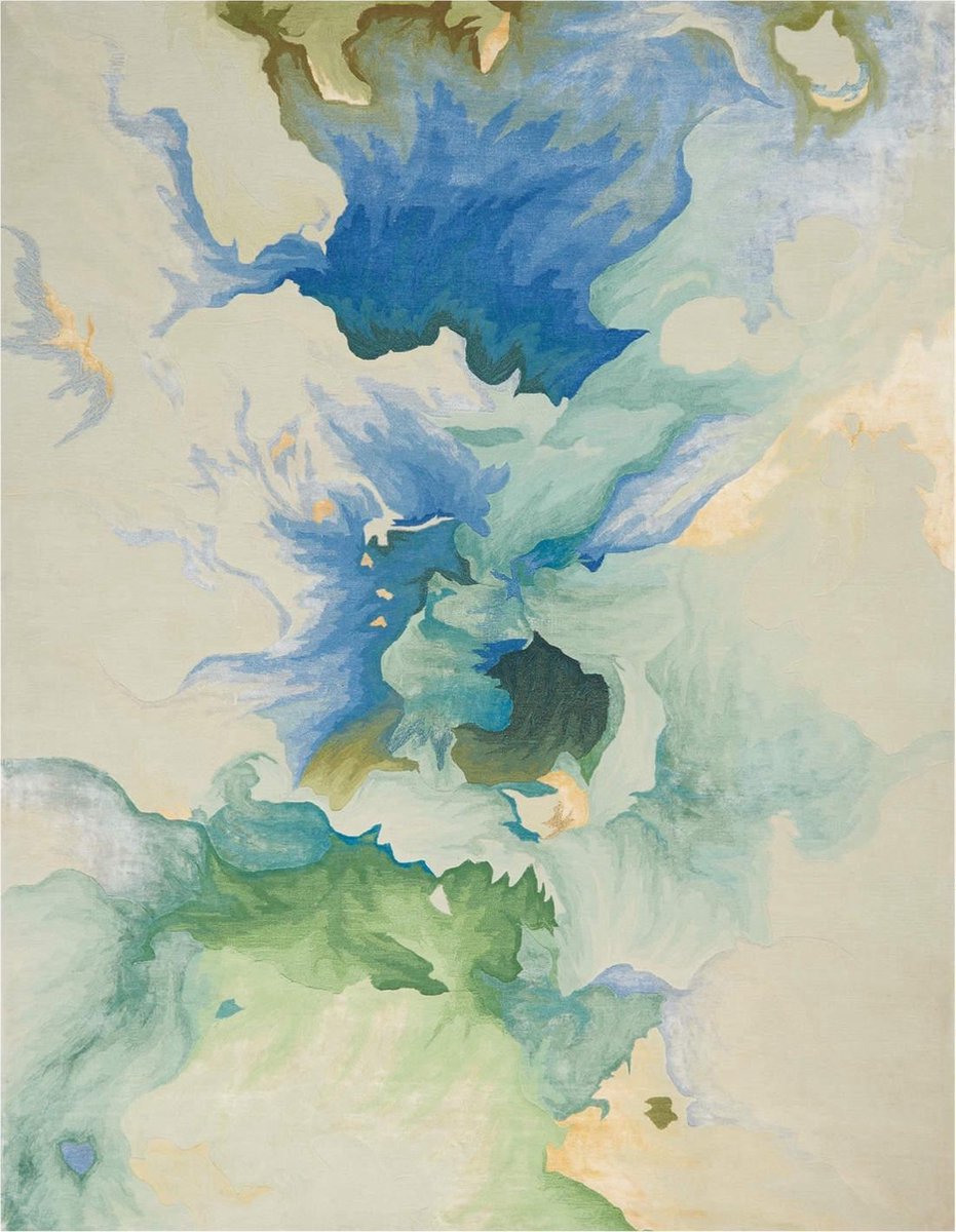 Nourison Prismatic Vloerkleed - 259 x 351 cm - Veelkleurigcolor - Rechthoekig - Wol, Luxcelle - Eetkamer, Woonkamer - Abstract - Design, Modern