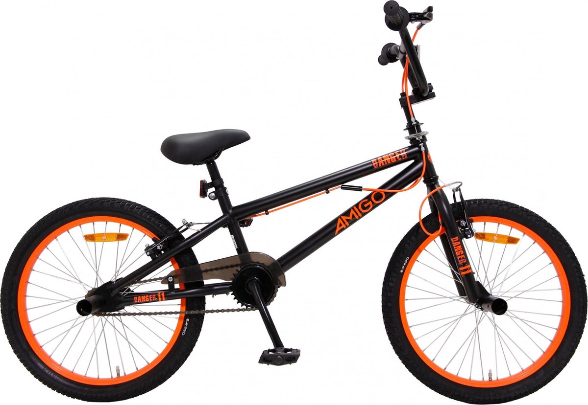 Ontcijferen Interpretatief Bekwaam AMIGO Danger - BMX fiets 20 Inch - Fietscross voor jongens en meisjes -  Zwart/Oranje | bol.com