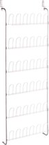 Zeller Present  Schoenenrek deur 18 paar   - Wit - Ophangen zonder boren