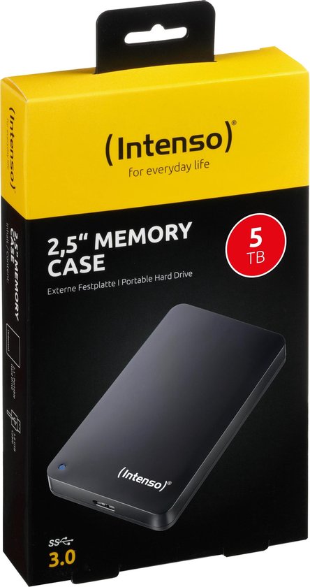 bevolking voedsel tuberculose Intenso) 2,5inch Memory Case 5 TB - Portable Externe HDD - 5TB - USB 3.2  Super Speed | bol.com