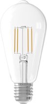CALEX - LED Lamp - Filament ST64 - E27 Fitting - 6W - Warm Wit 2700K - Transparant Helder - BES LED