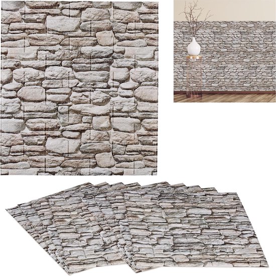 10x steenstrips zelfklevend wandpanelen - muurtegels wandbekleding -... bol.com