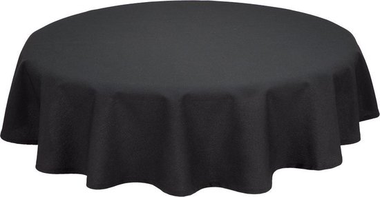 Nappe, ronde, noire, 275cm Ø, Treb SP