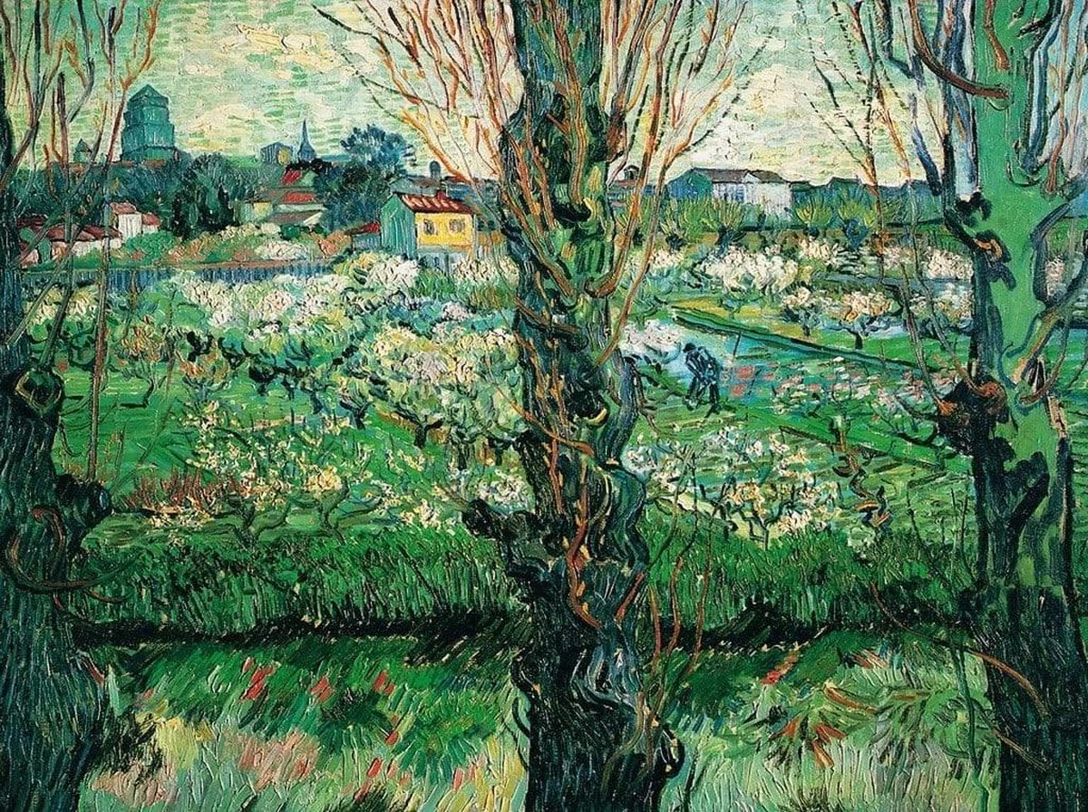 PGM Kunstdruk Vincent Van Gogh - Blick auf Arles 80x60cm Divers