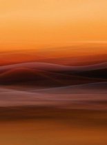 Fotobehang - Orange Fog 192x260cm - Vliesbehang