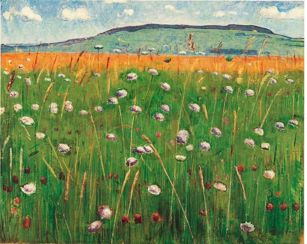 PGM Kunstdruk Ferdinand Hodler - Wiesenstück 1900/1902 60x48cm Divers