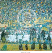 Gustav Klimt - Pendio montano a Unterach Kunstdruk 70x70cm