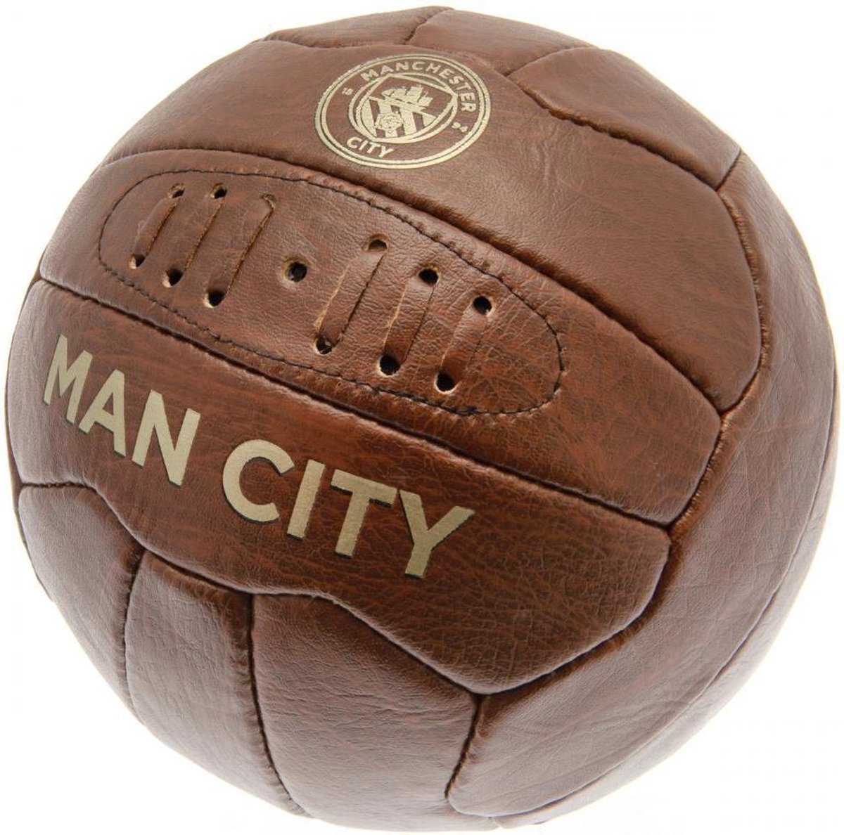 Manchester City FC Heritage Football (Brown/Gold)
