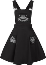 Hell Bunny Samara Ouija 60's Pinafore Jurk Zwart