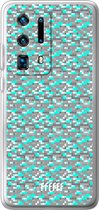 Huawei P40 Pro+ Hoesje Transparant TPU Case - Minecraft - Diamonds! #ffffff