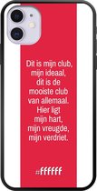 iPhone 11 Hoesje TPU Case - AFC Ajax Dit Is Mijn Club #ffffff