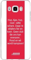 Samsung Galaxy J5 (2016) Hoesje Transparant TPU Case - AFC Ajax Clublied #ffffff