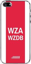iPhone SE (2016) Hoesje Transparant TPU Case - AFC Ajax - WZAWZDB #ffffff