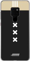 Huawei Mate 20 Hoesje Transparant TPU Case - AFC Ajax Uitshirt 2018-2019 #ffffff