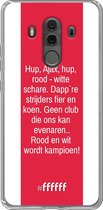 Huawei Mate 10 Pro Hoesje Transparant TPU Case - AFC Ajax Clublied #ffffff