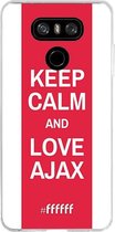 LG G6 Hoesje Transparant TPU Case - AFC Ajax Keep Calm #ffffff